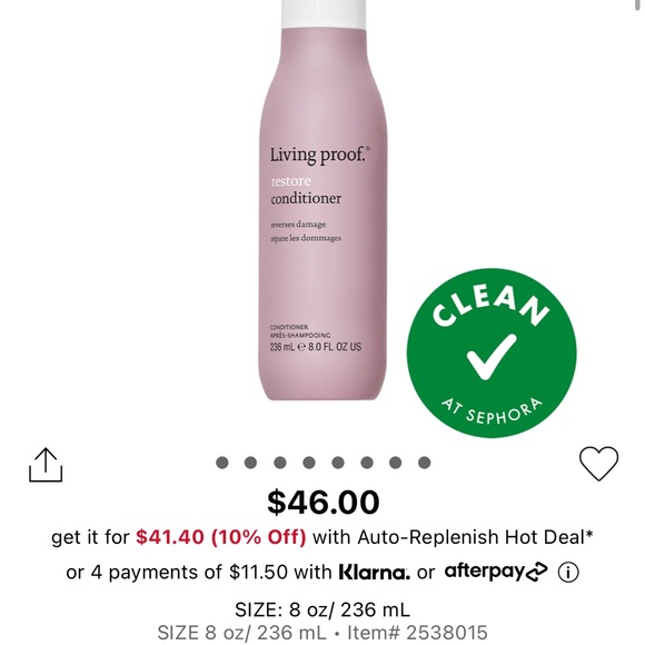 Living proof restore shampoo, conditioner and leave-in kit - Picture 3 of 7